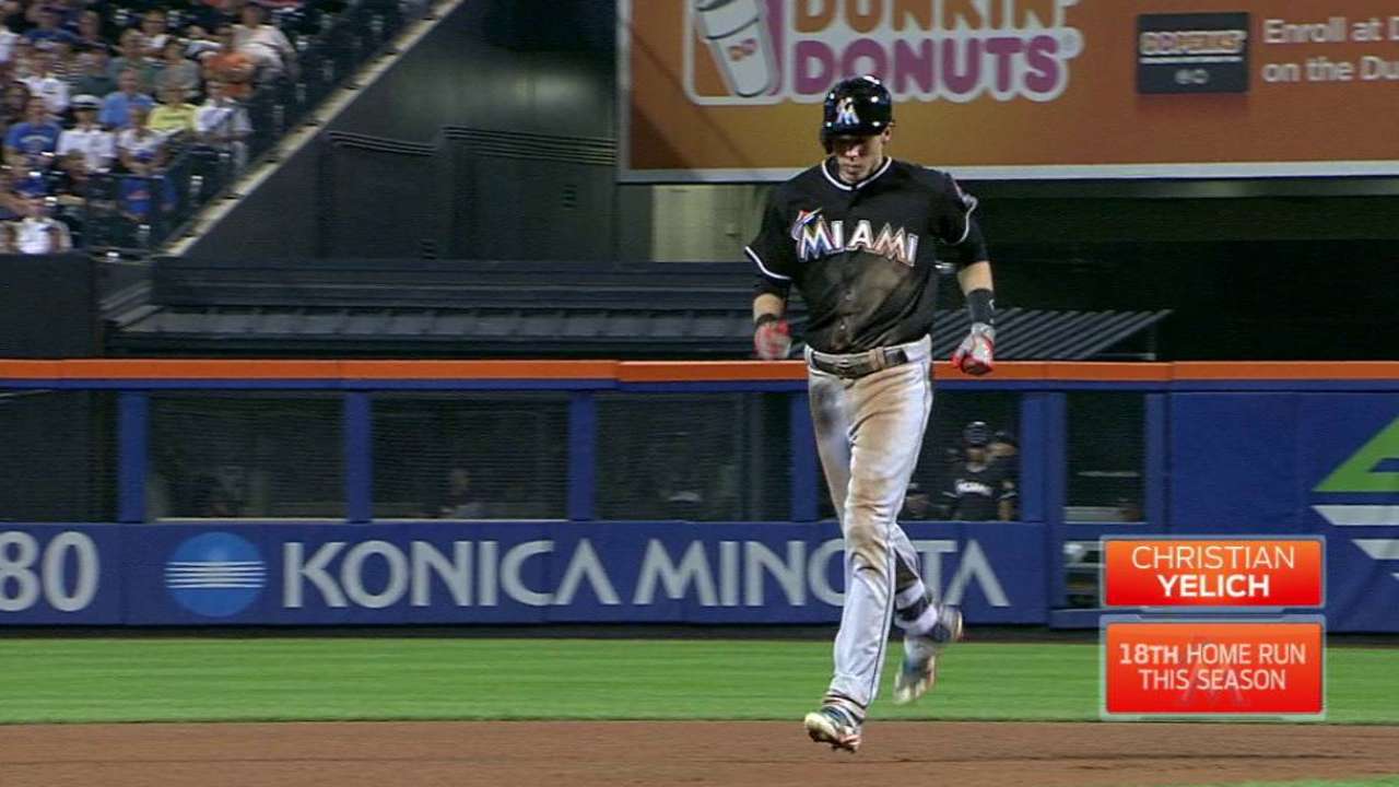 Yelich y Marlins salen de la mala racha; vencen a Mets