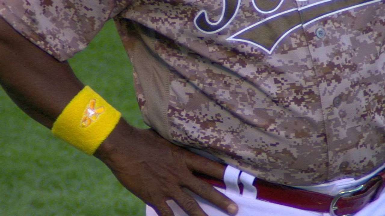 Reds sport gold in fight against childhood cancer
