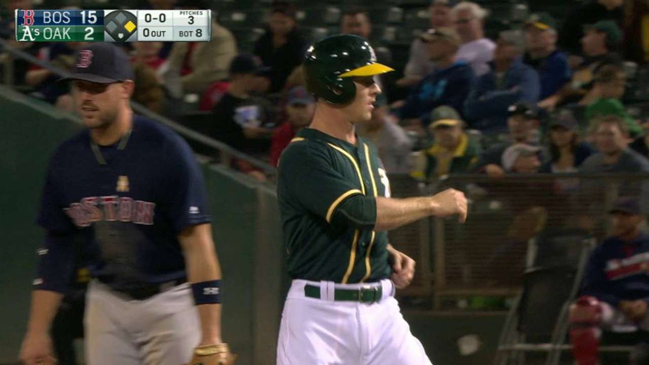 Wendle's first MLB hit