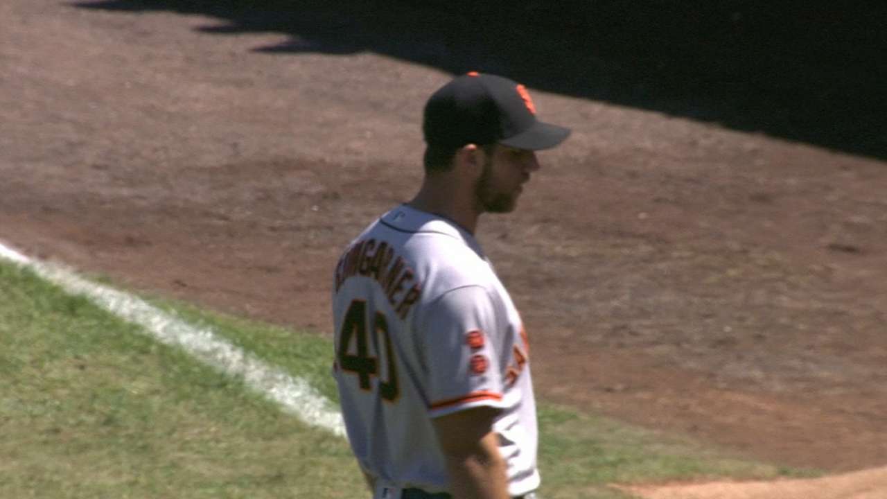Bumgarner's 14th win