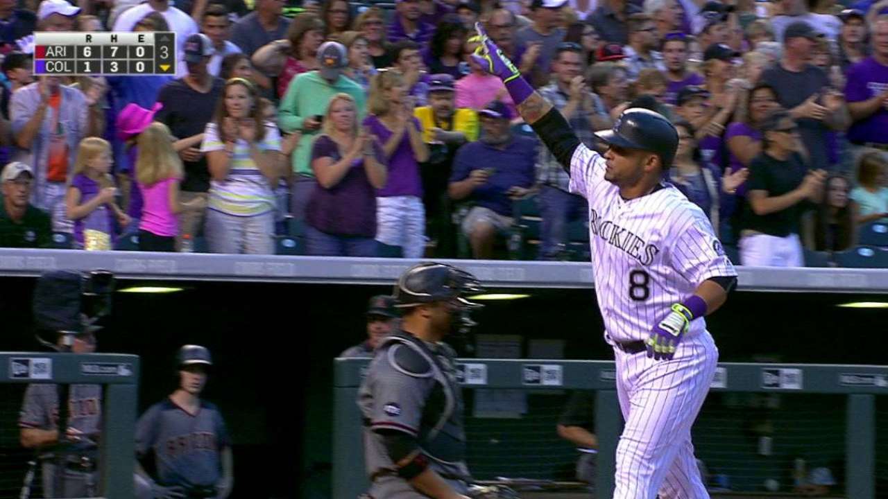 Parra earning time at first base with Rox