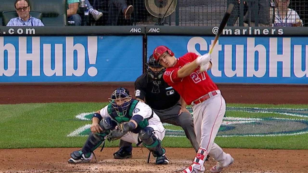 Trout's triple
