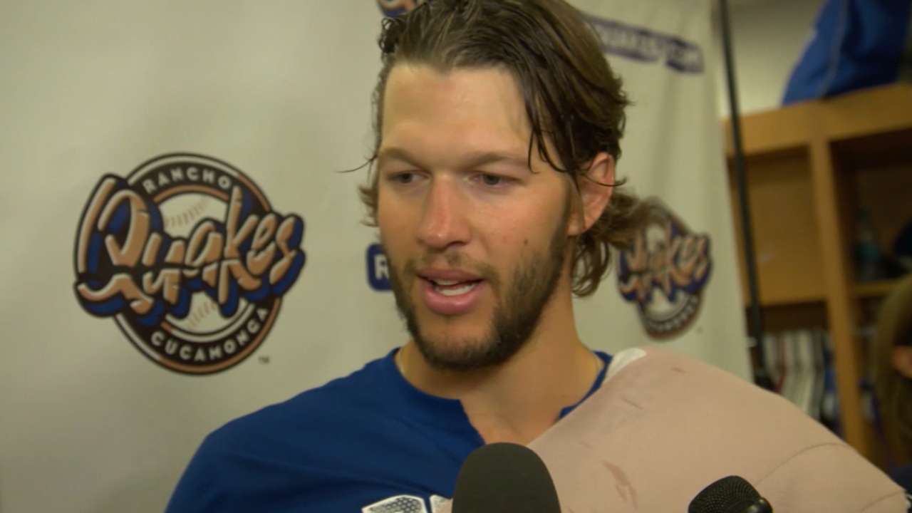Kershaw on his rehab outing