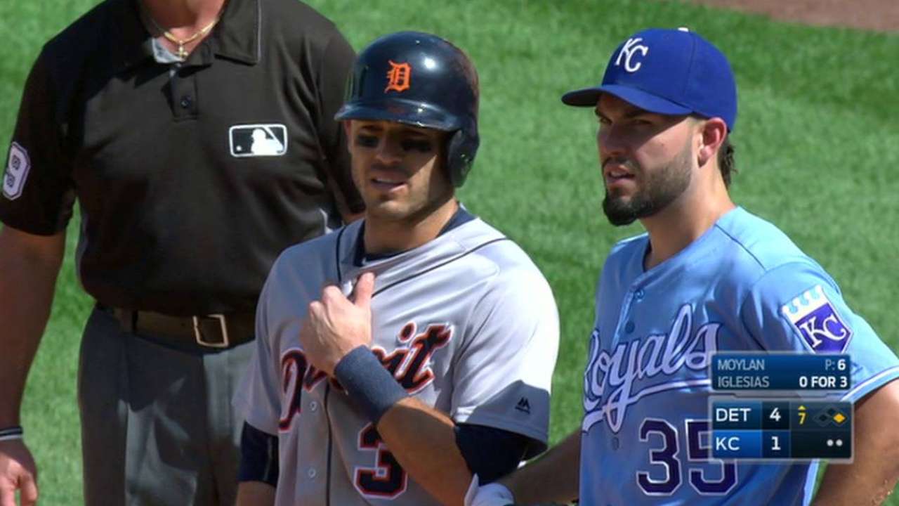 Kinsler out, Maybin returns; Pelfrey joins 'pen