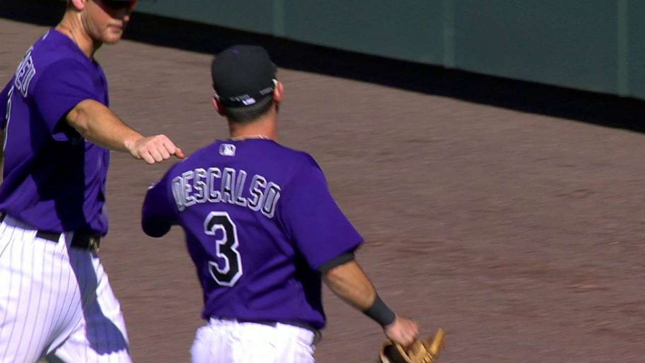 Rockies challenge force play