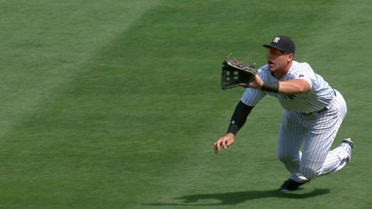 Judge's diving grab