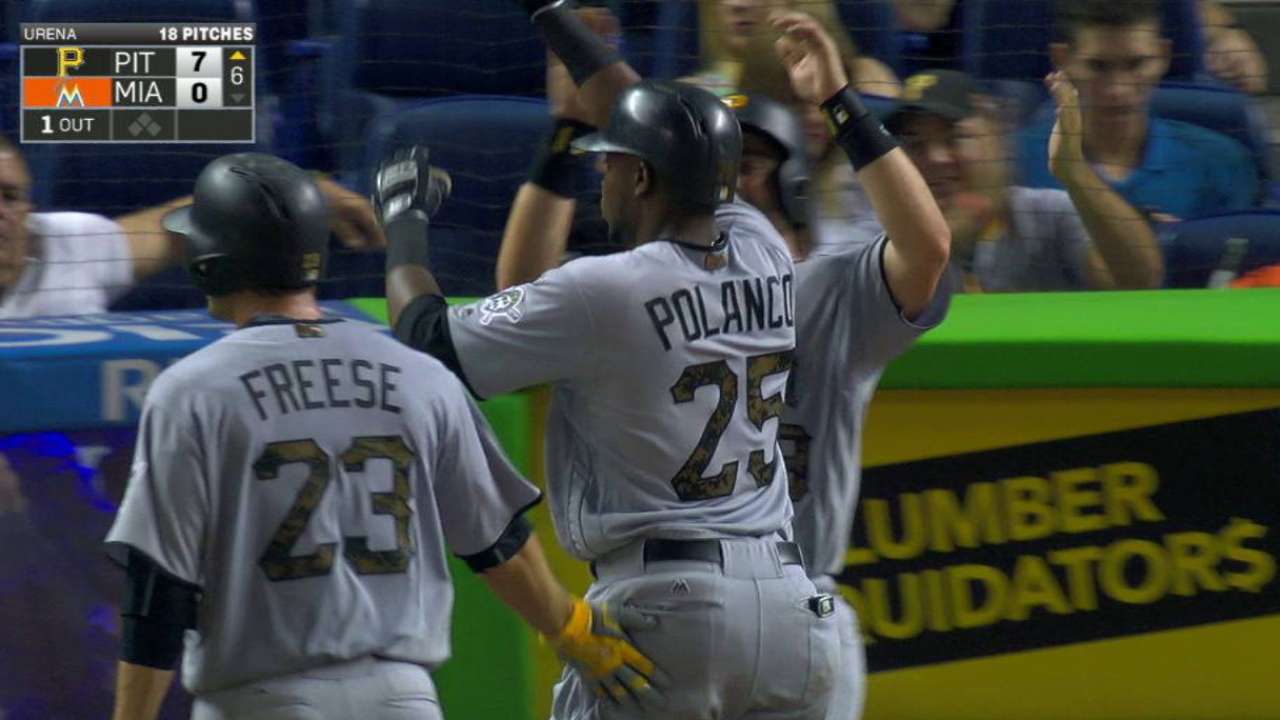 Hot-hitting Polanco belts first grand slam