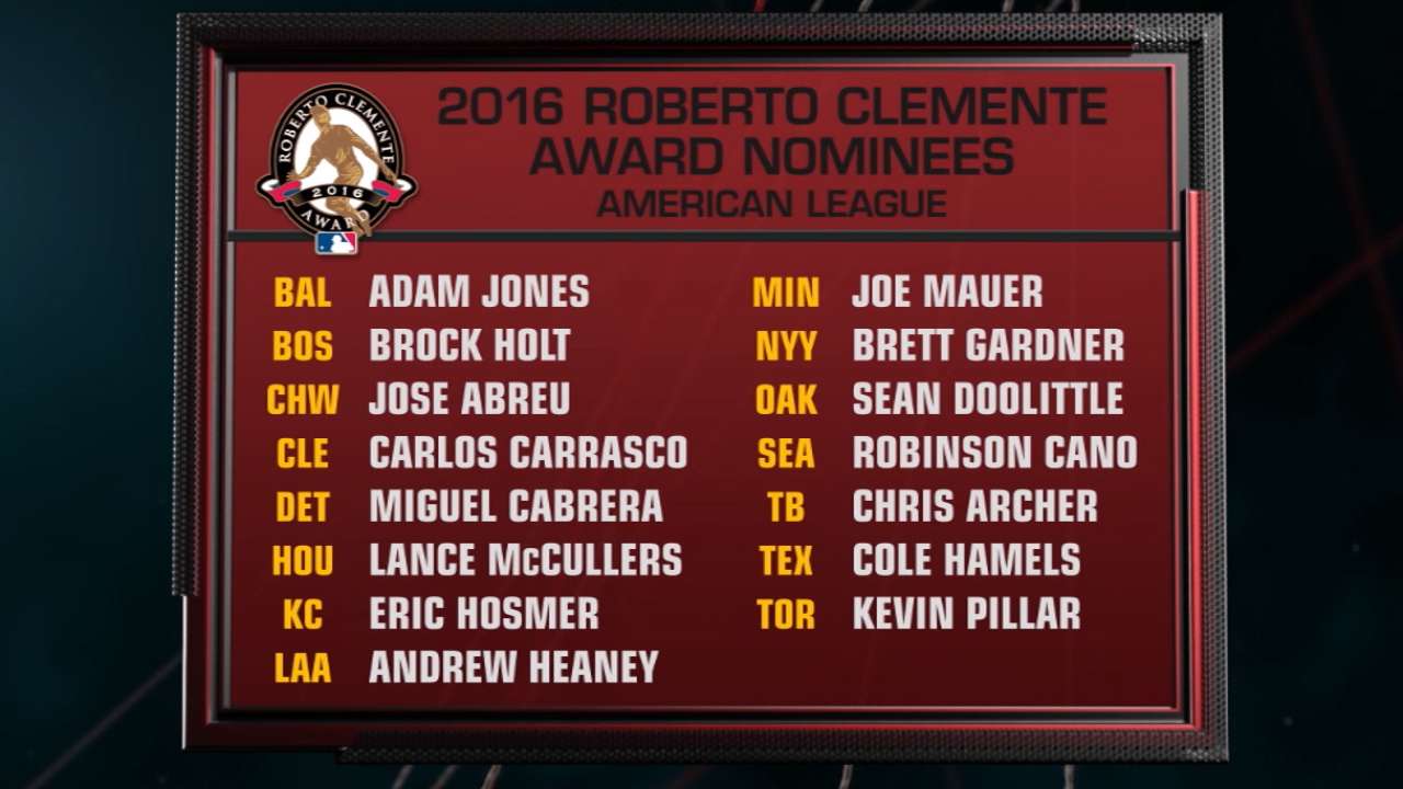 Vote on social media for Roberto Clemente Award