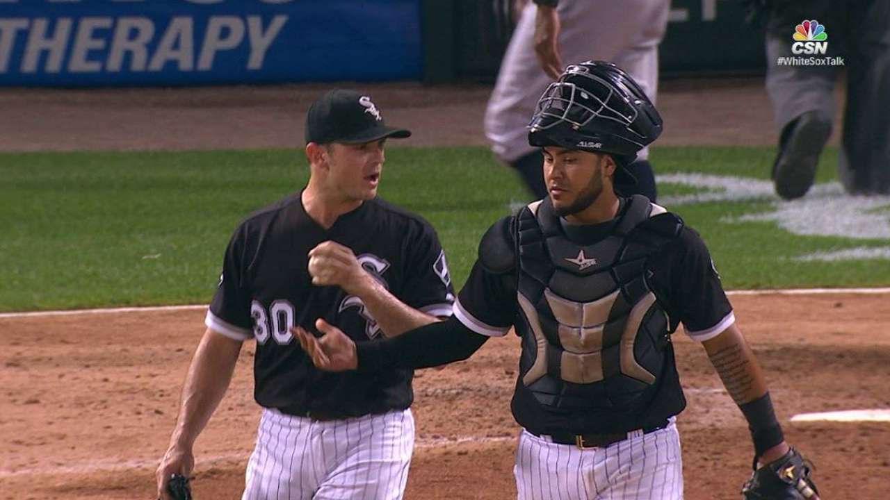 Robertson fans Collins for save