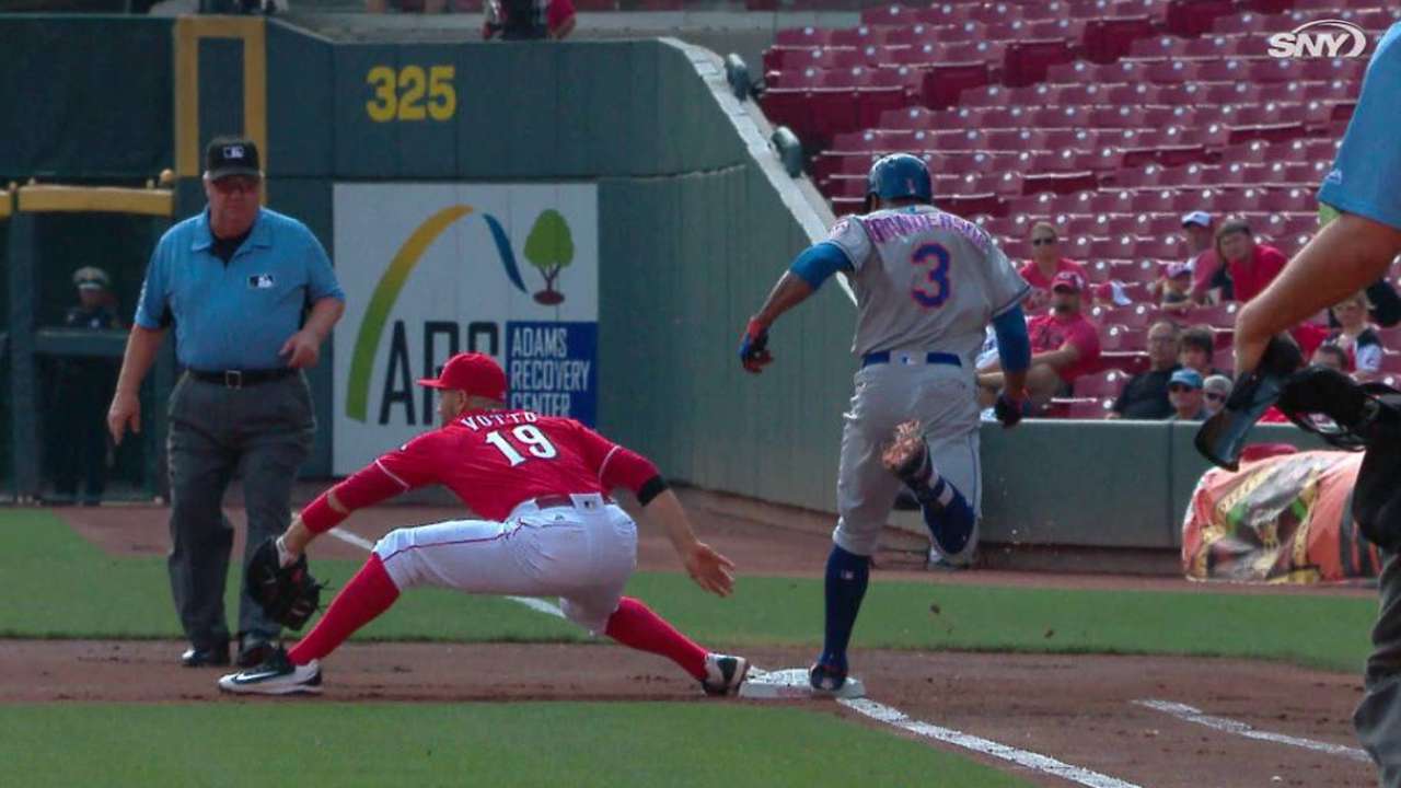 Peraza gets Grandy after review