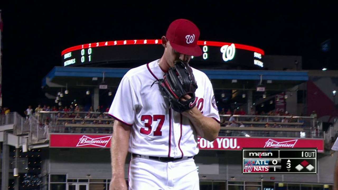 Strasburg departs with injury
