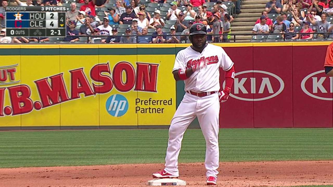 Almonte's homer becomes double