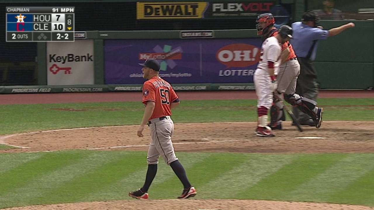 Twins acquire Astros lefty reliever Chapman