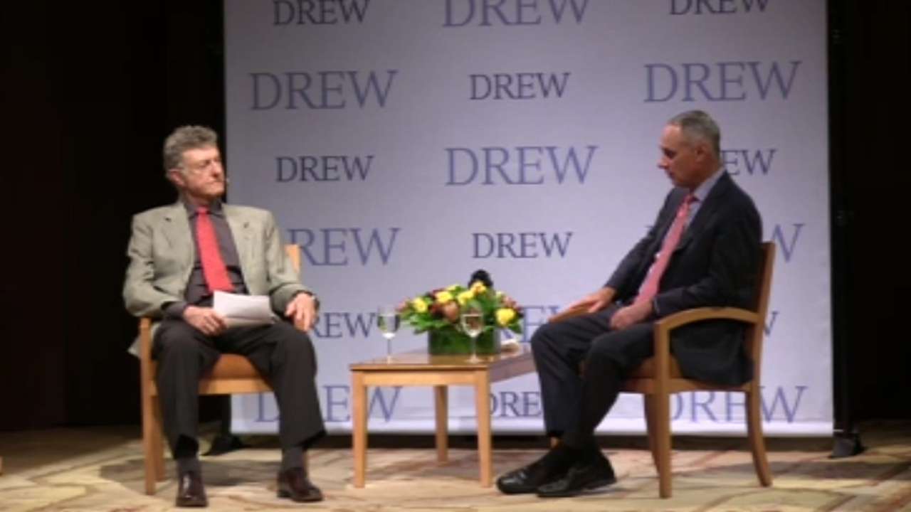 Manfred discusses state of game at university forum