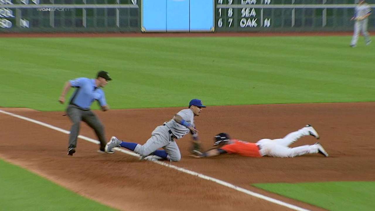 Ross cuts down Bregman at third