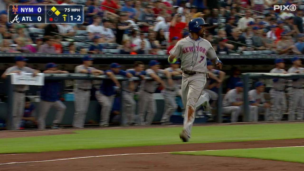 Reyes scores on an error