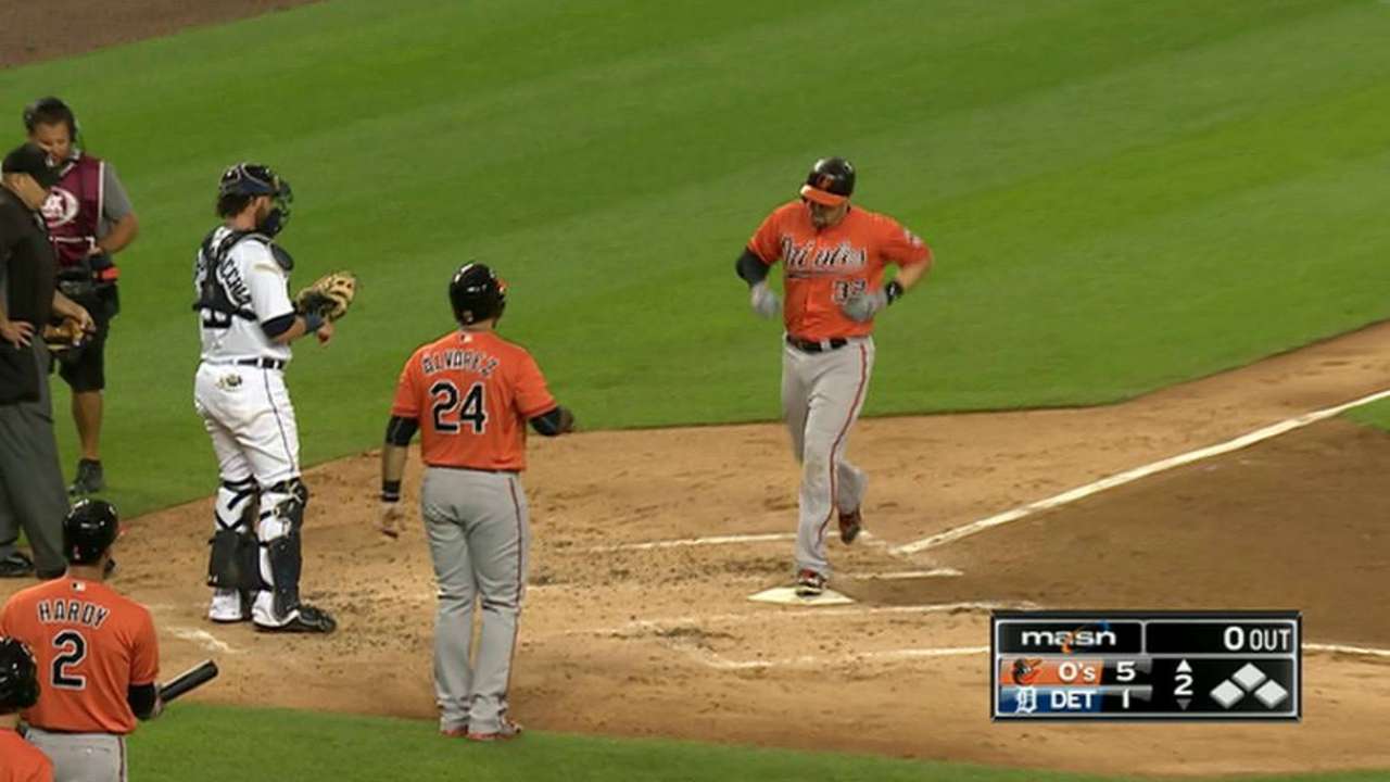 Wieters, Orioles aplastan a los Tigres con 4 jonrones
