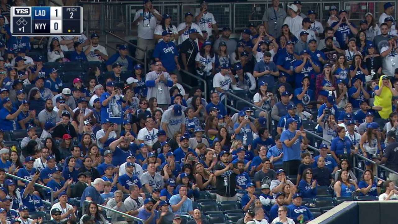 Dodgers fans do a roll call