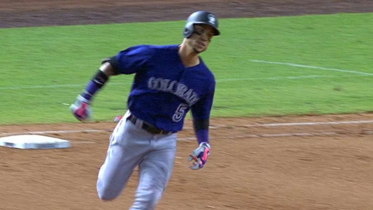 CarGo's four-hit game