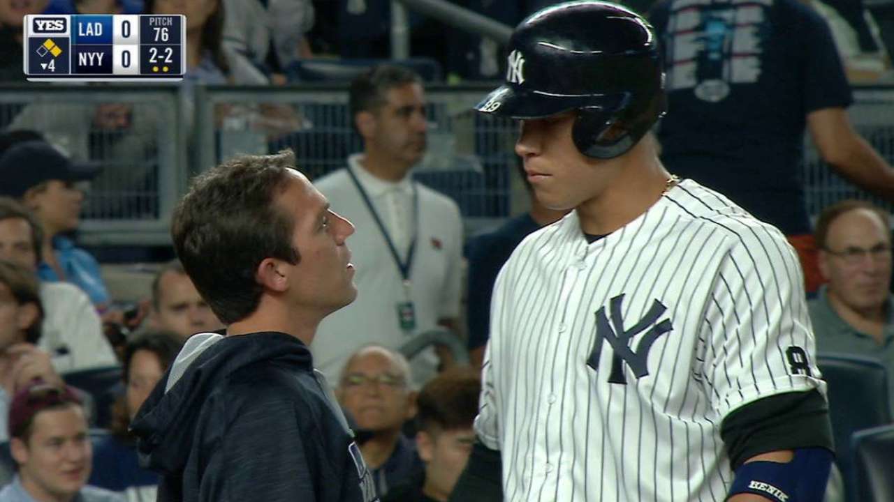 Judge exits with an injury