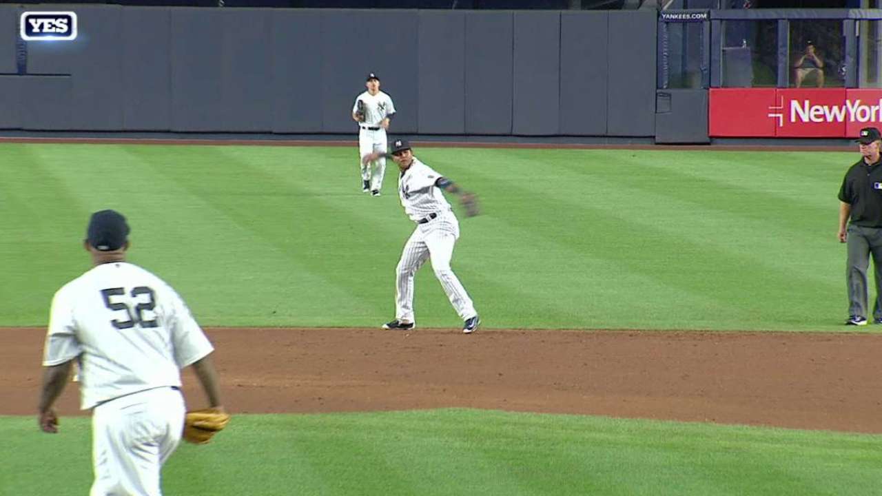 Castro's nifty stop at second