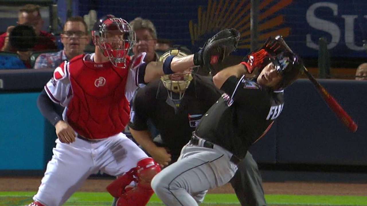 Fernandez gets out of the way
