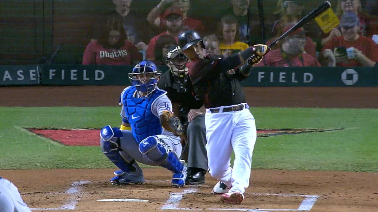 Segura's leadoff home run