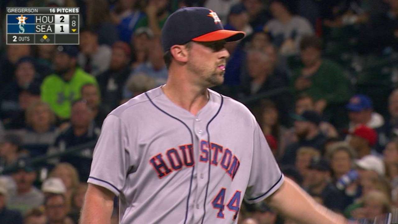 Gregerson fans Cano