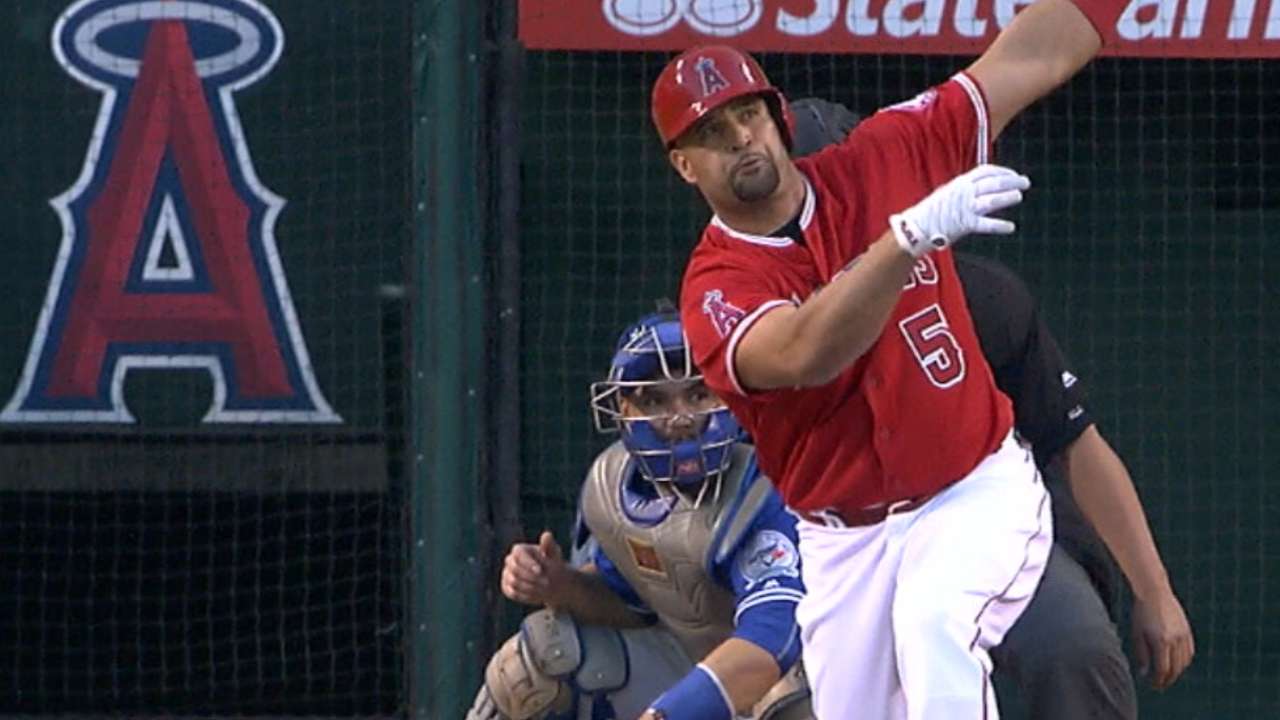 Pujols joins elite club with 14th 30-HR season