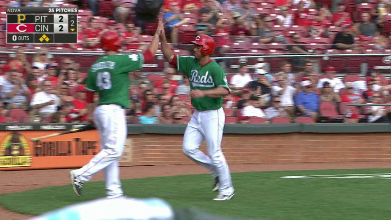 Rojos frenan a Piratas detrás de Votto y Barnhart