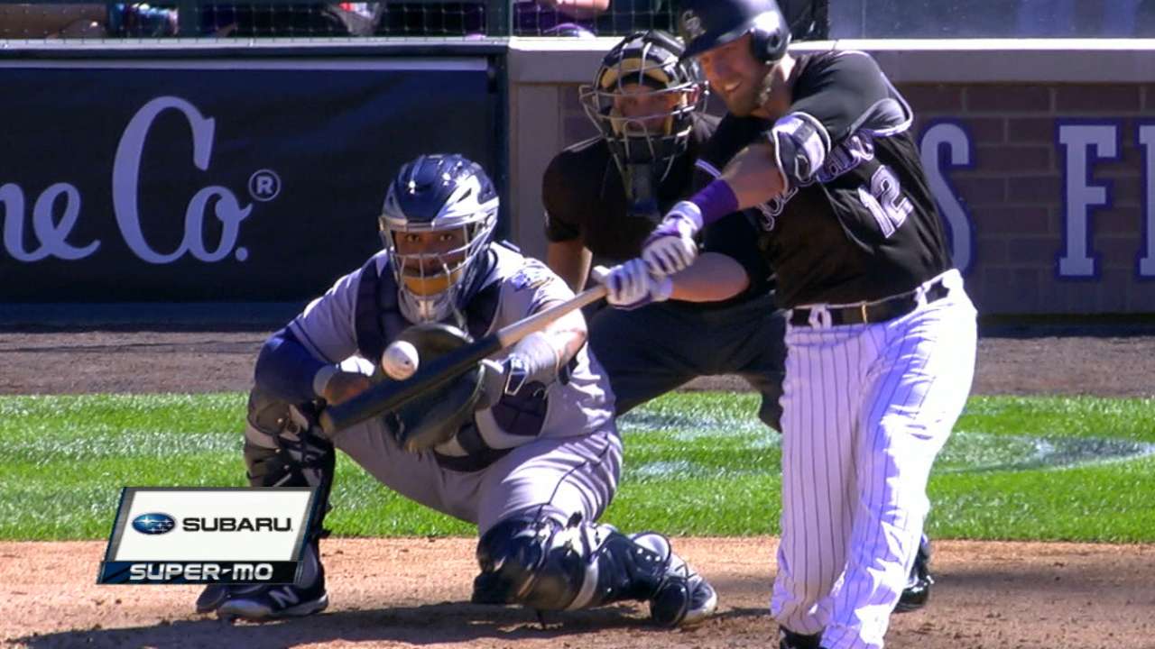 Rockies' five-run inning