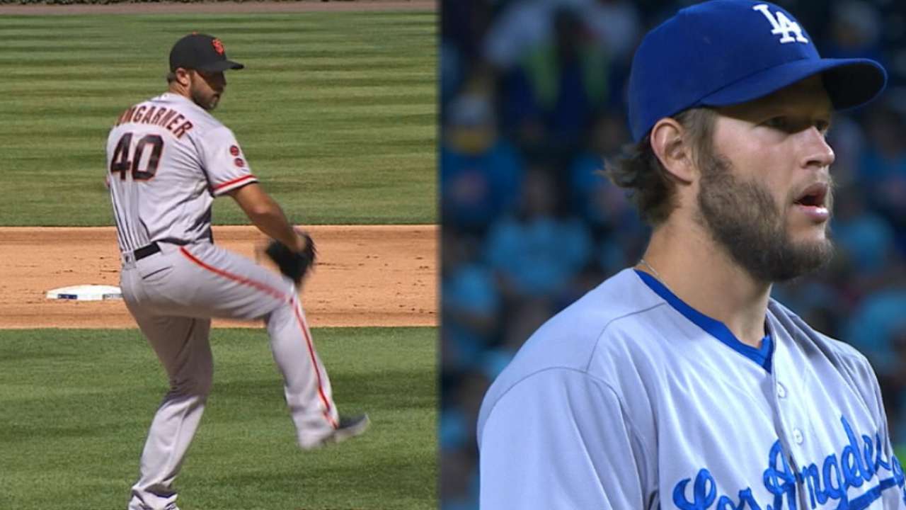 Bumgarner, Kershaw lock horns