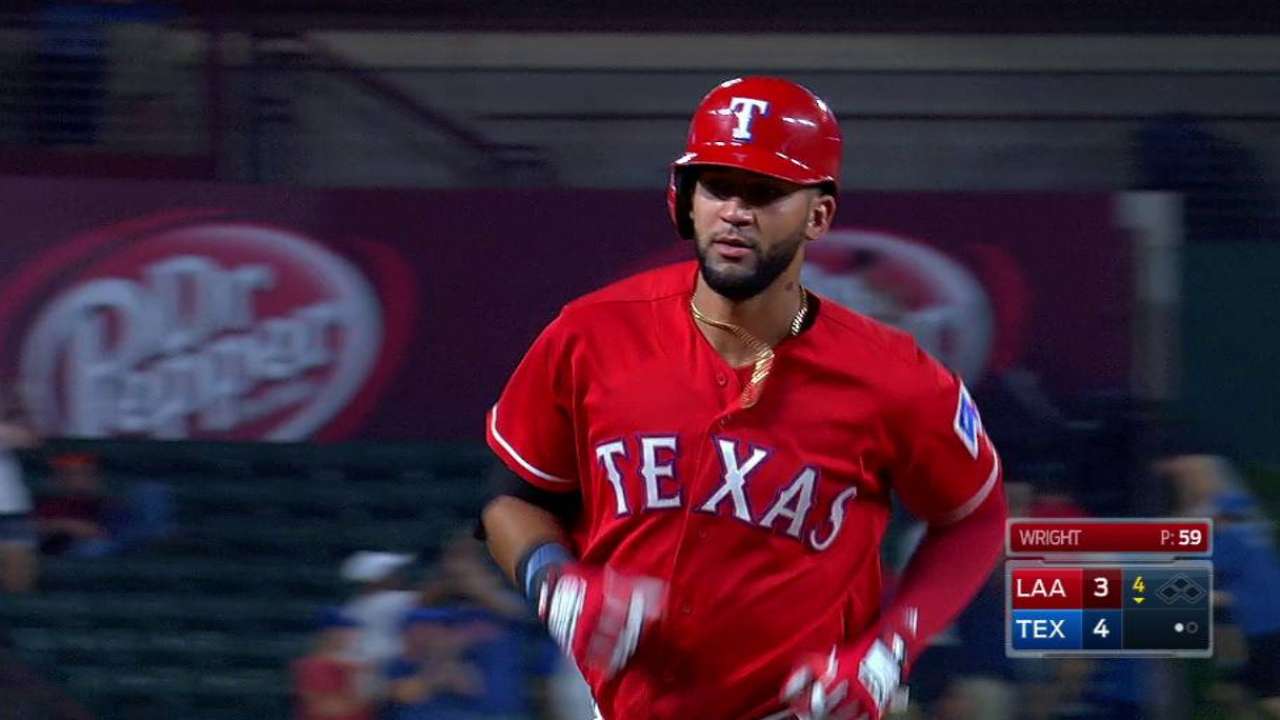 Mazara, Gómez ponen a los Rangers a un paso de ganar el Oeste