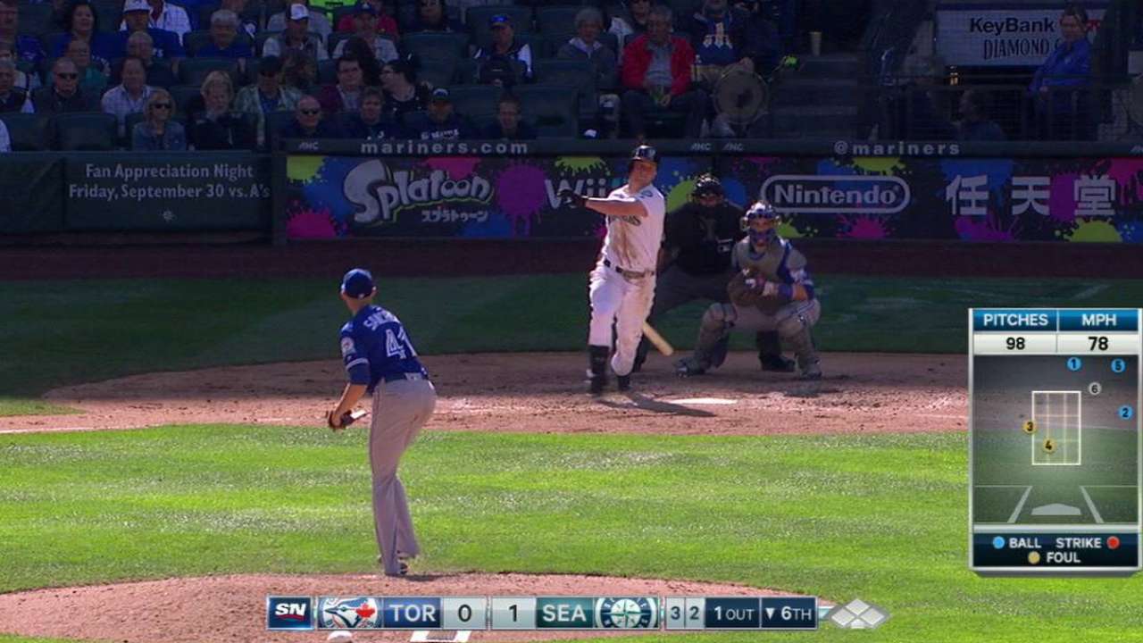Sanchez fans Seager