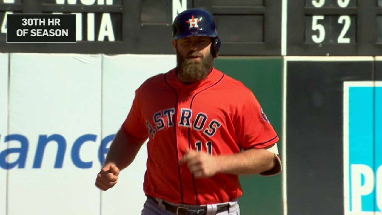 Gattis' 30th homer of the season