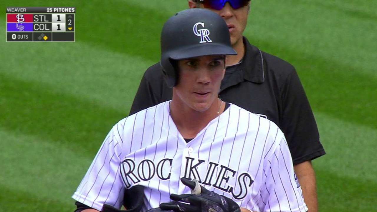 Patterson's first career hit