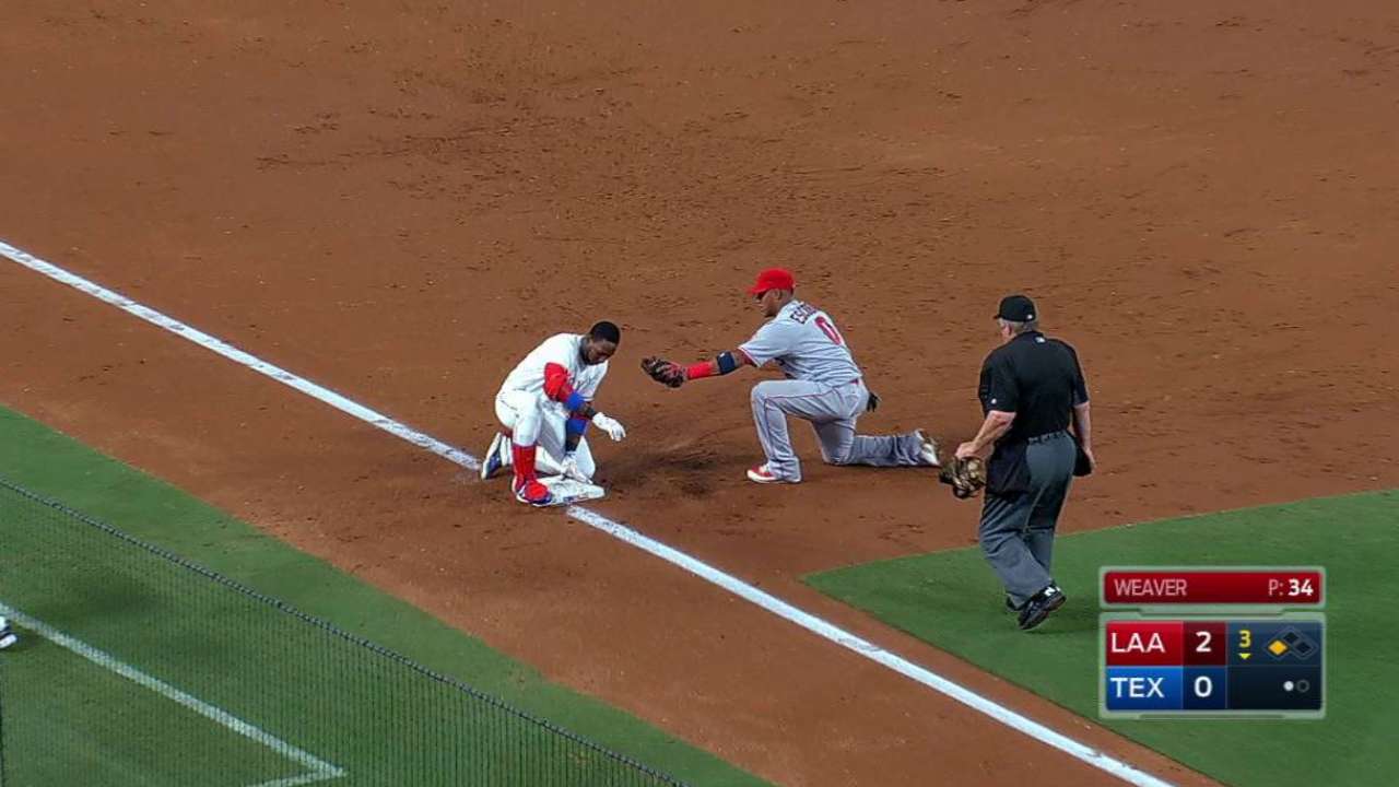 Profar shows off his speed
