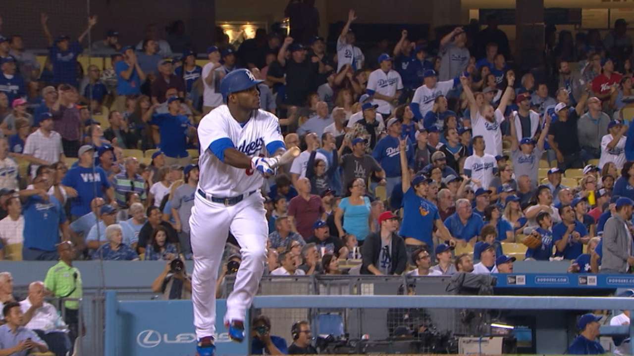 Dodgers' five-run 1st inning