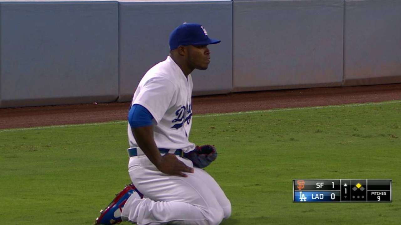 Puig shows off his great arm