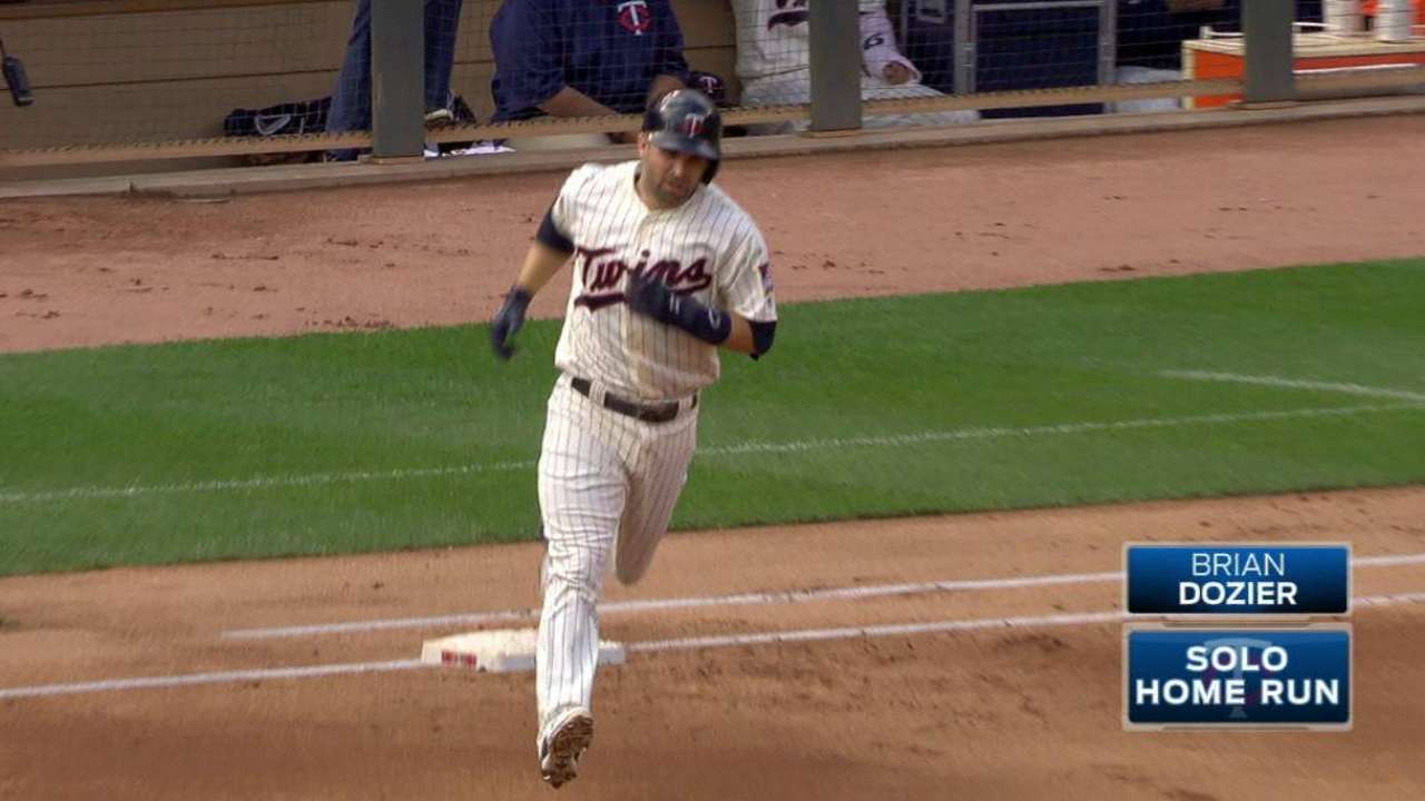 Dozier's 42nd homer of the year