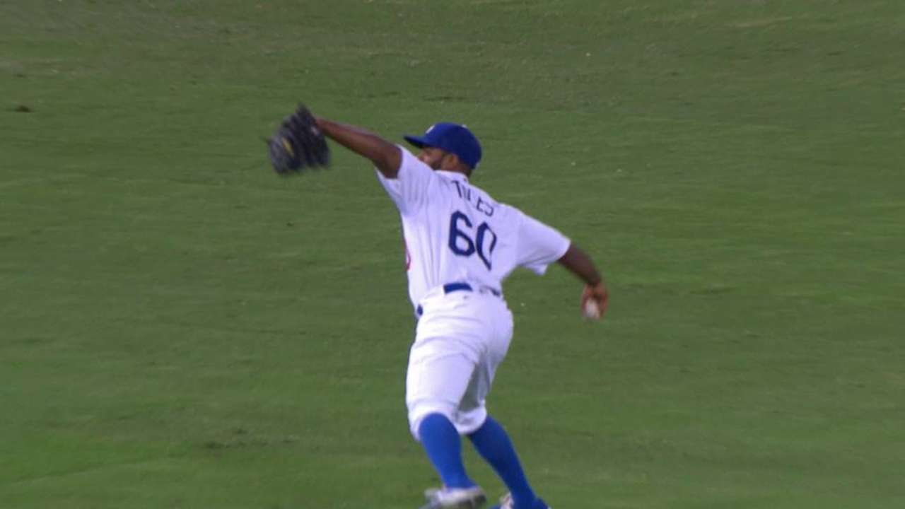 Toles' perfect throw home