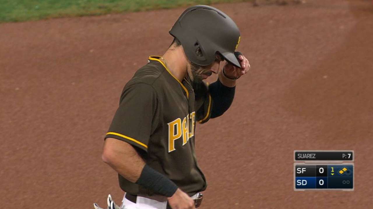 Asuaje's first MLB hit