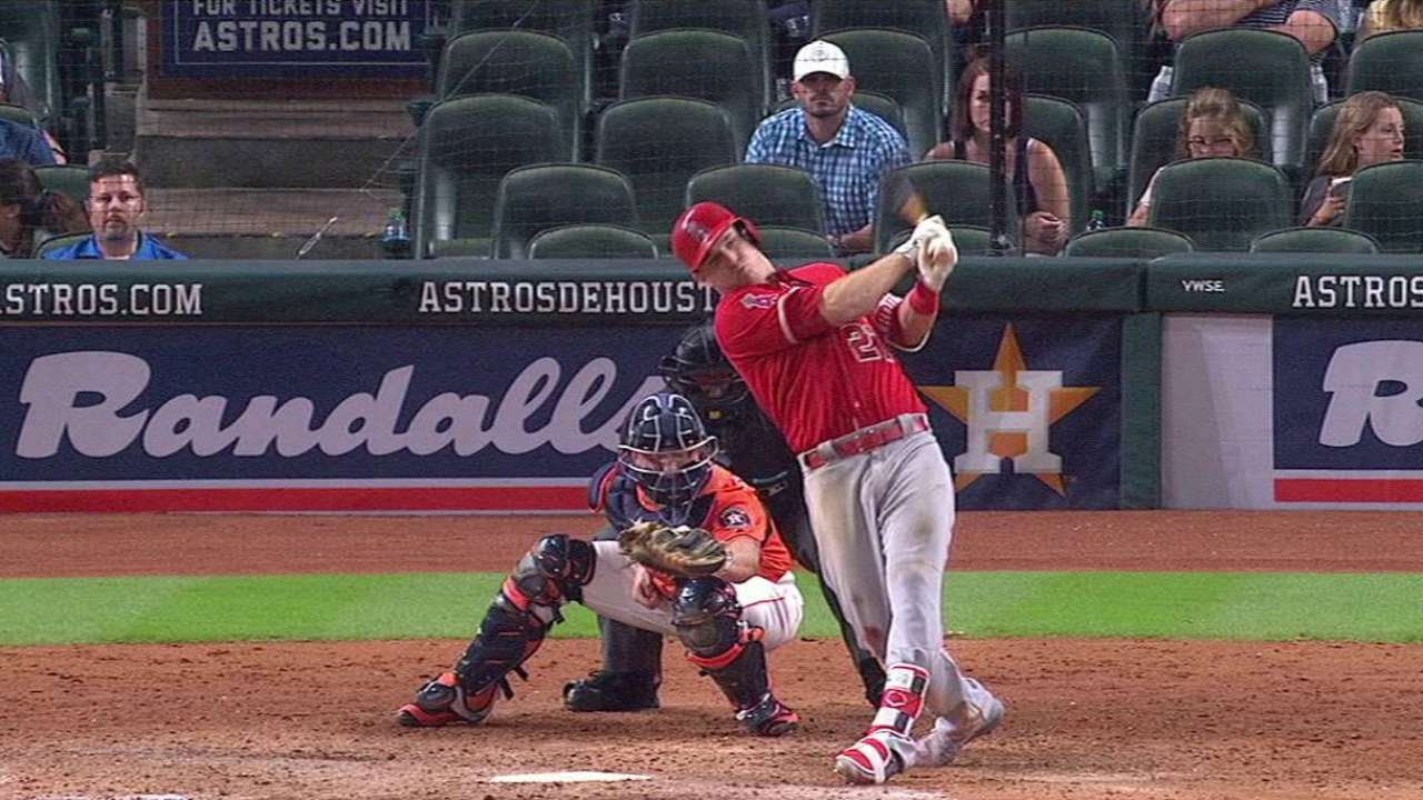 Trout's RBI double to left