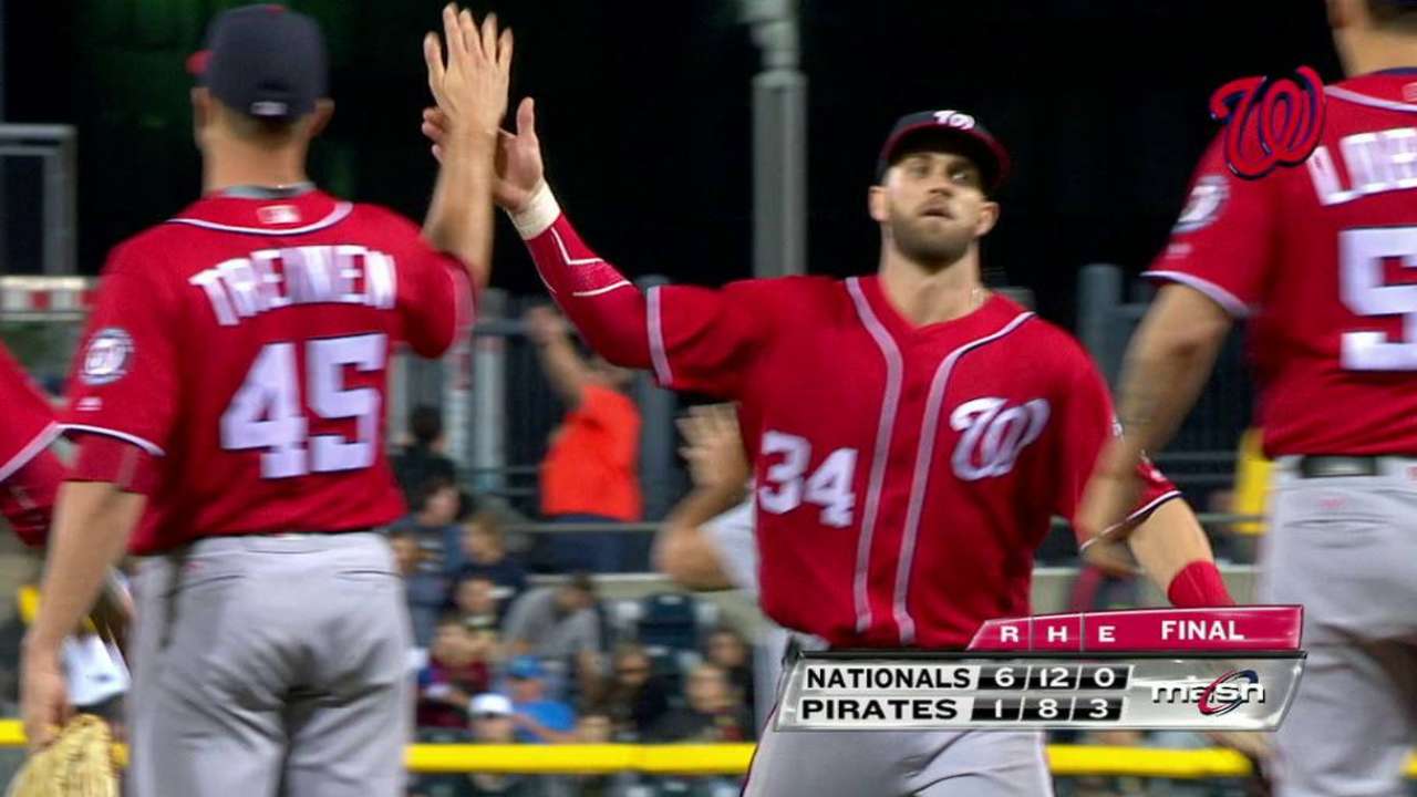 Nacionales derrotan a Piratas y aseguran el banderín divisional