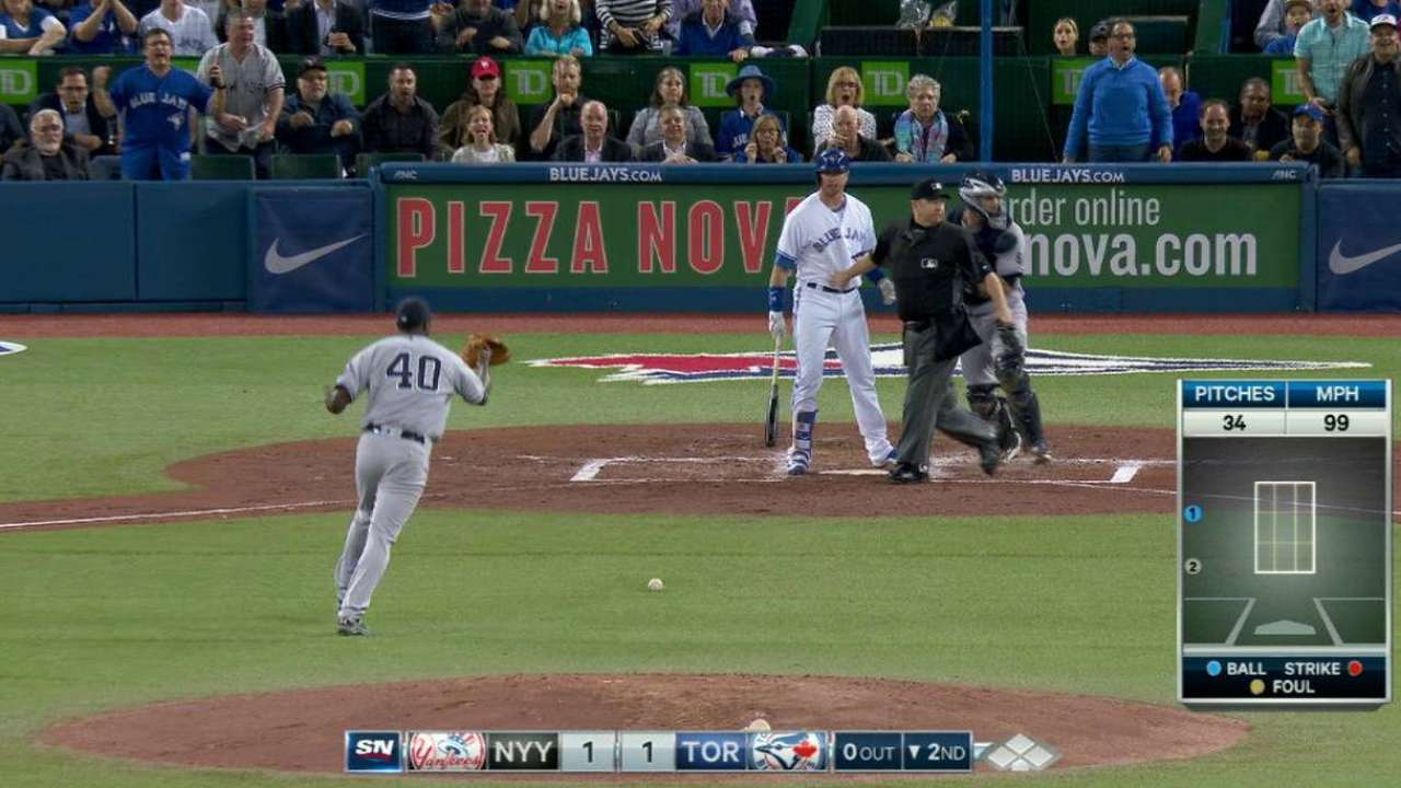 Benches clear again in the 2nd
