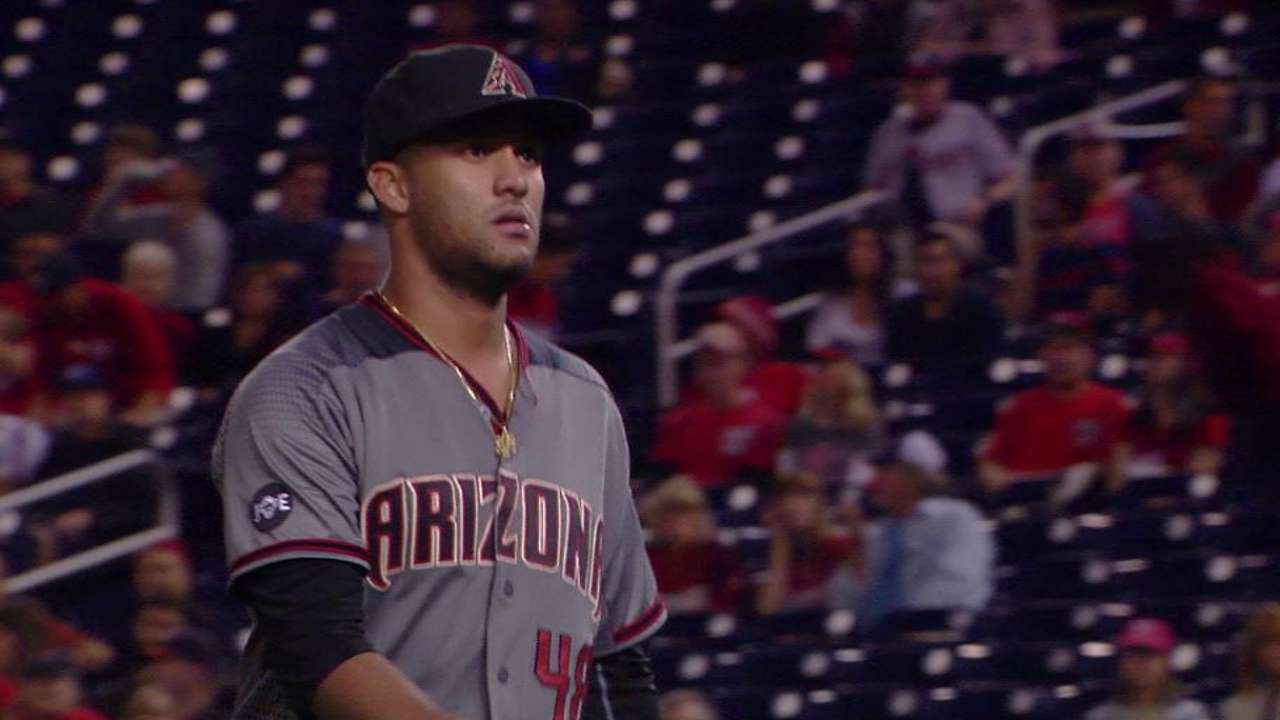 Delgado works out of a jam