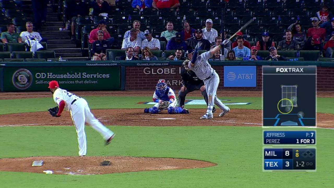 Jeffress strikes out Perez