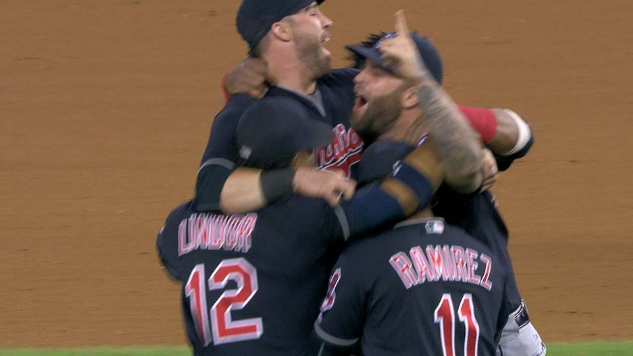 Indians down Tigers to clinch AL Central