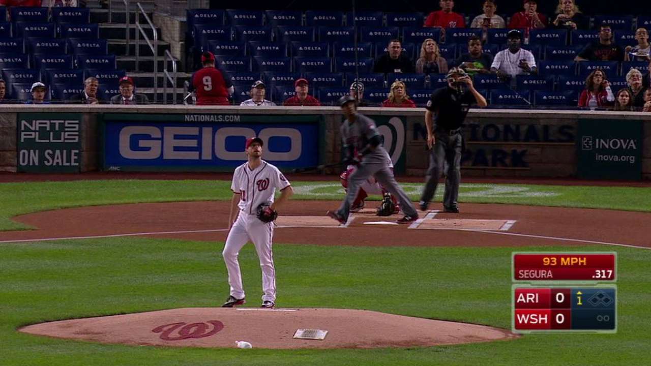 Segura's leadoff homer
