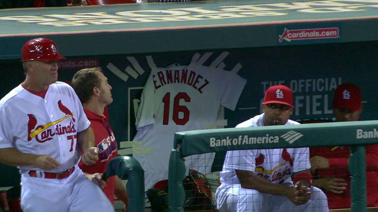 Cards display Fernandez jersey
